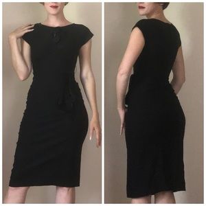 Stop Staring “Timeless” Wiggle Dress in Black